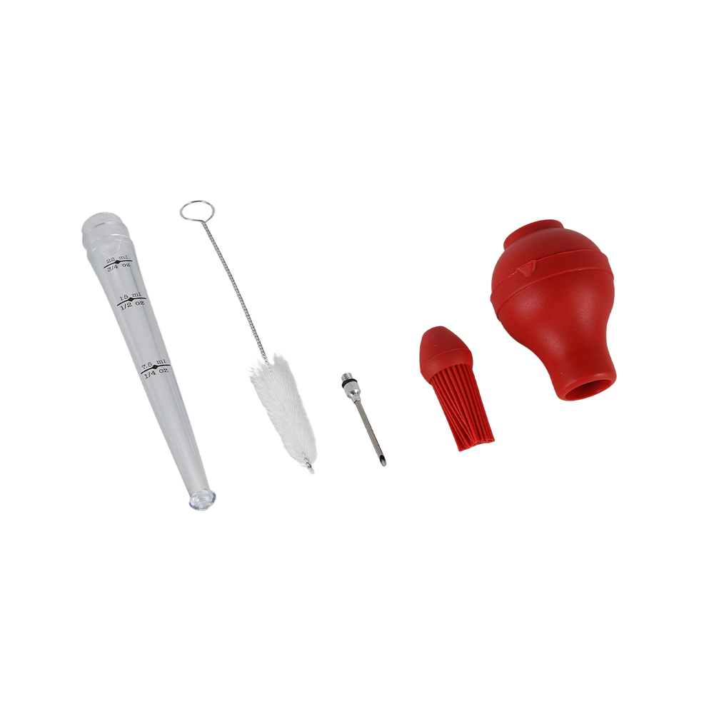 Turkey Baster with Marinade Injector Needle & Silicone Basting Brush