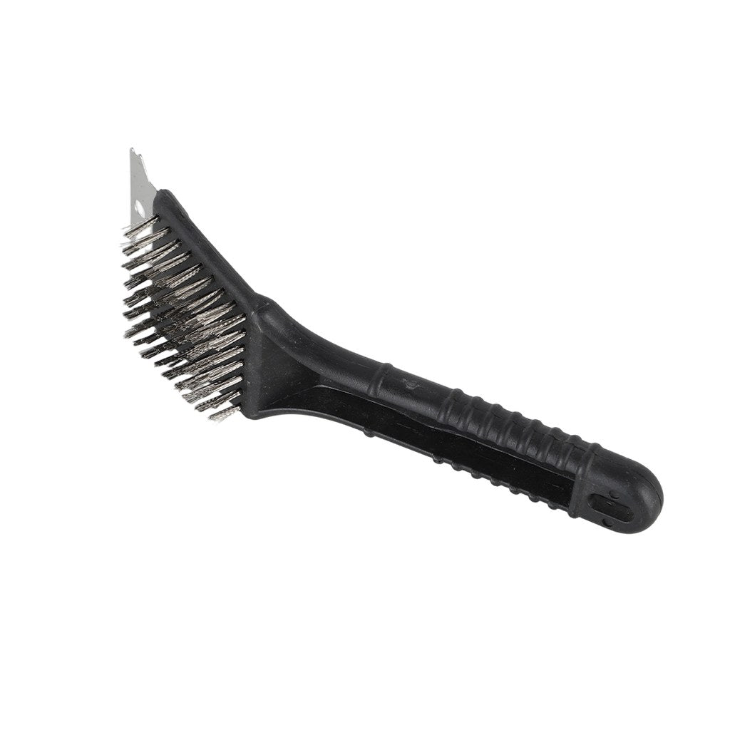 BBQ Grill Cleaning Brush With Metal Scraper