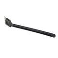Long Handle BBQ Grill Cleaning Brush With Wire Bristles & Metal Scraper