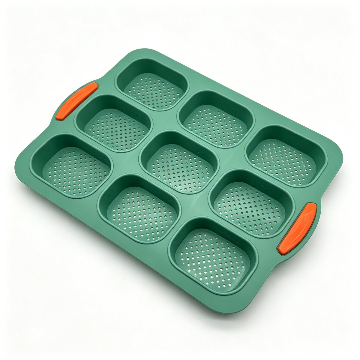 9-Cavity Silicone Mini Baguette Baking Mold