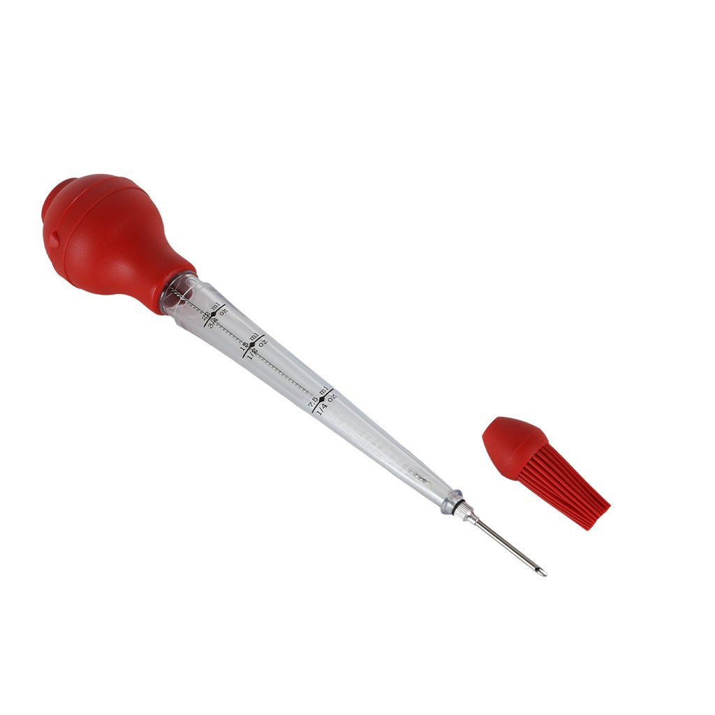 Turkey Baster with Marinade Injector Needle & Silicone Basting Brush