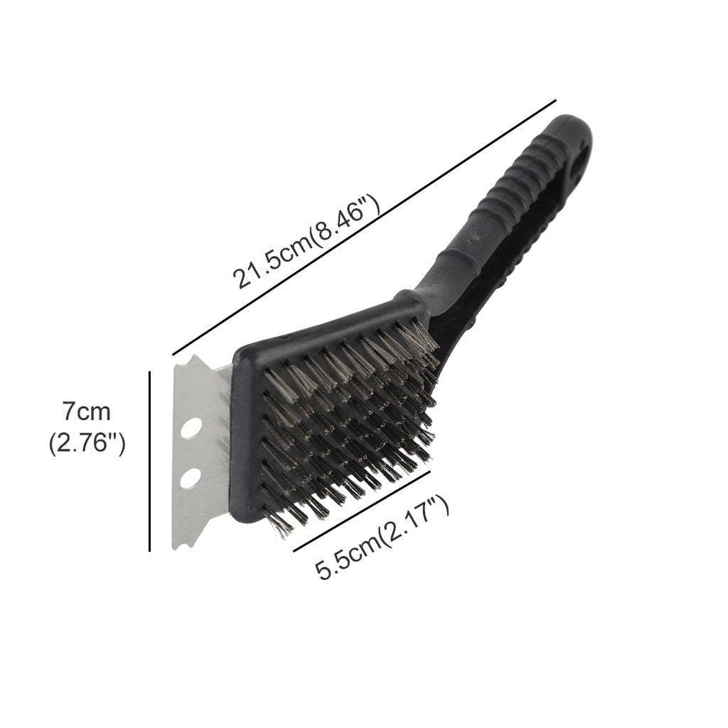 BBQ Grill Cleaning Brush With Metal Scraper