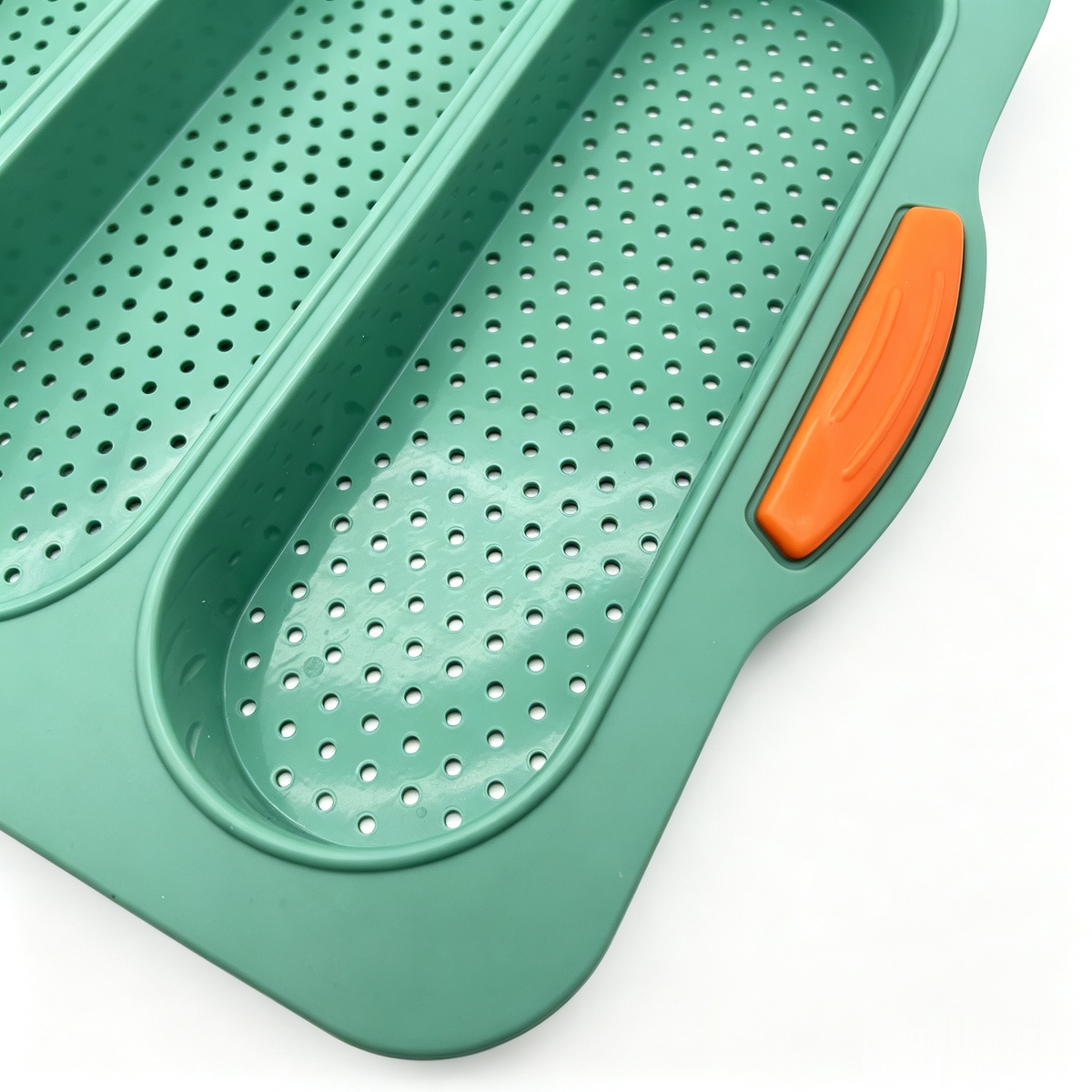 4-Cavity Silicone Baguette Baking Mold