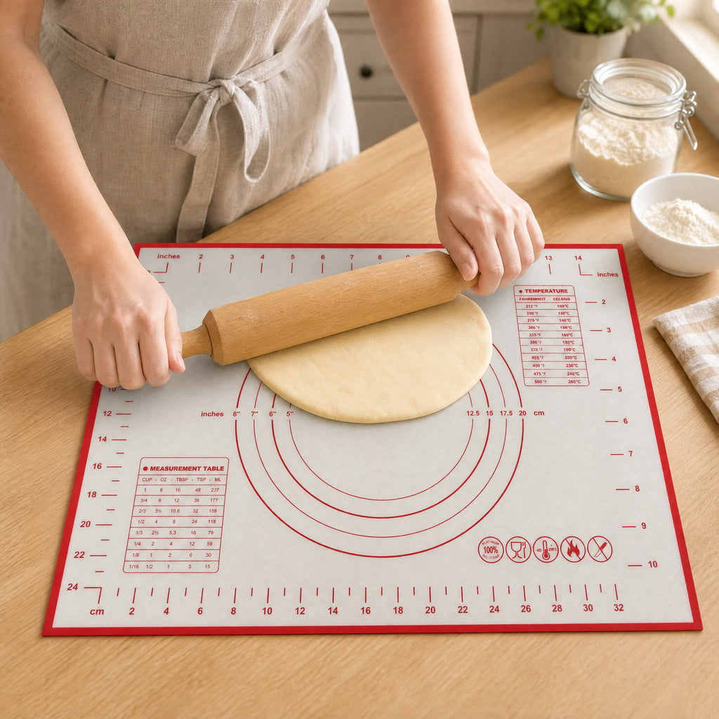 Silicone Baking Mat Dough Rolling Mat With Measurement Markings