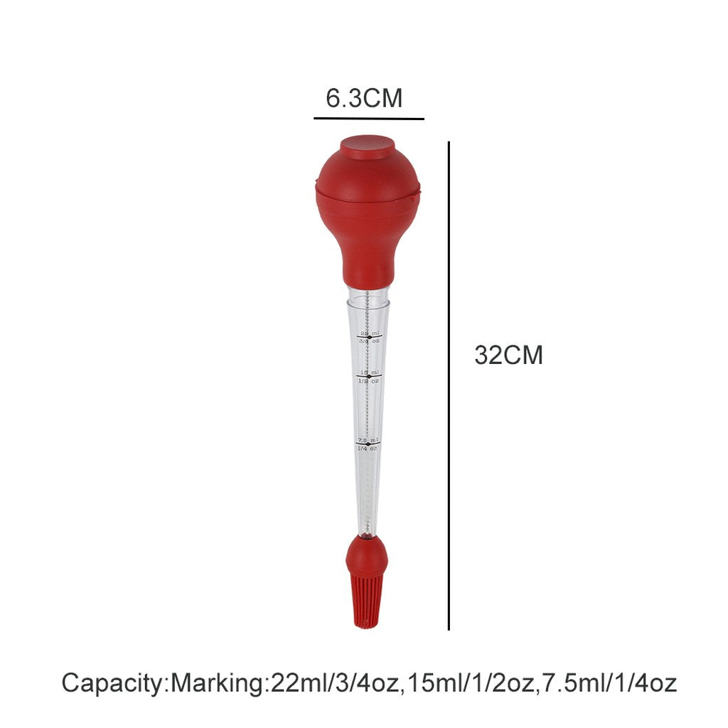 Turkey Baster with Marinade Injector Needle & Silicone Basting Brush