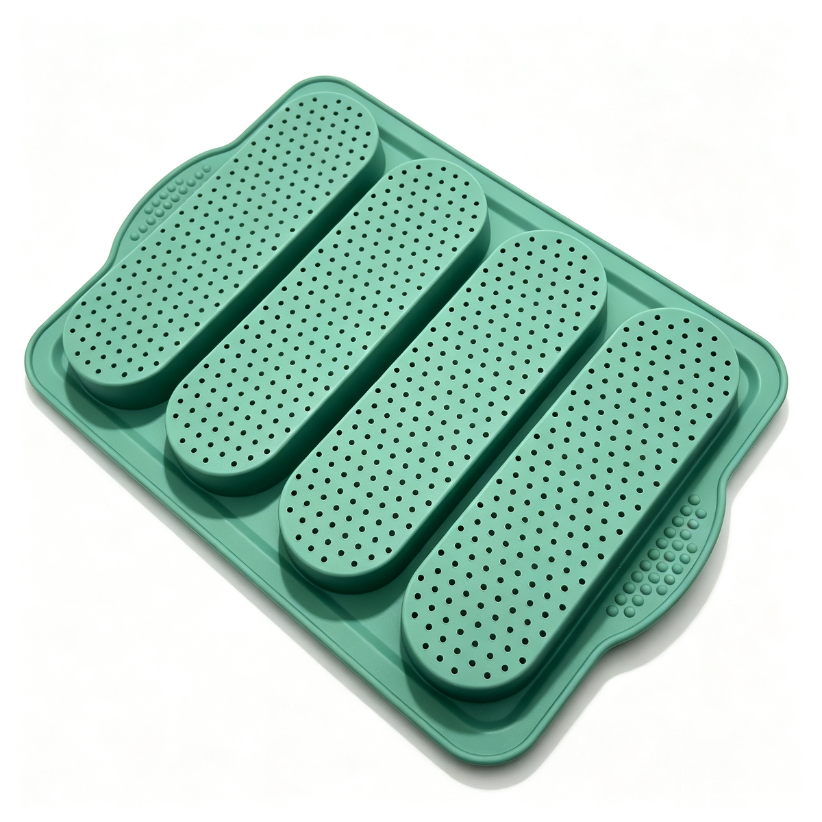 4-Cavity Silicone Baguette Baking Mold