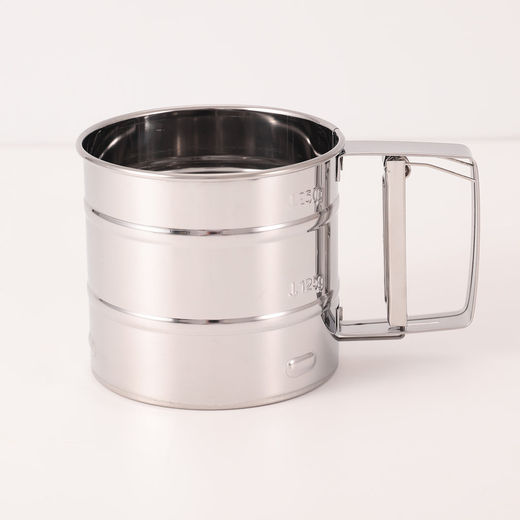 Stainless Steel Hand Press Flour Sifter