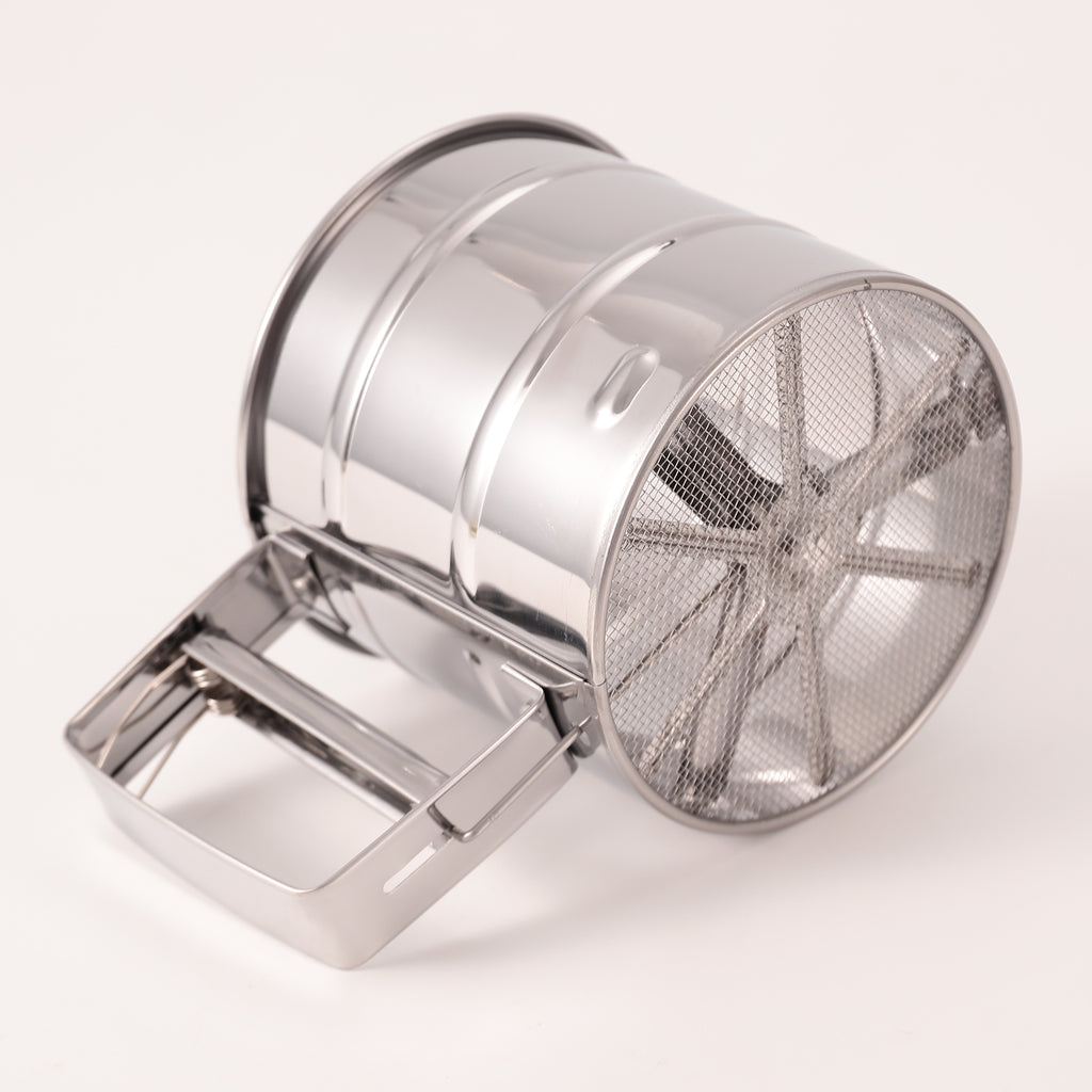 Stainless Steel Hand Press Flour Sifter